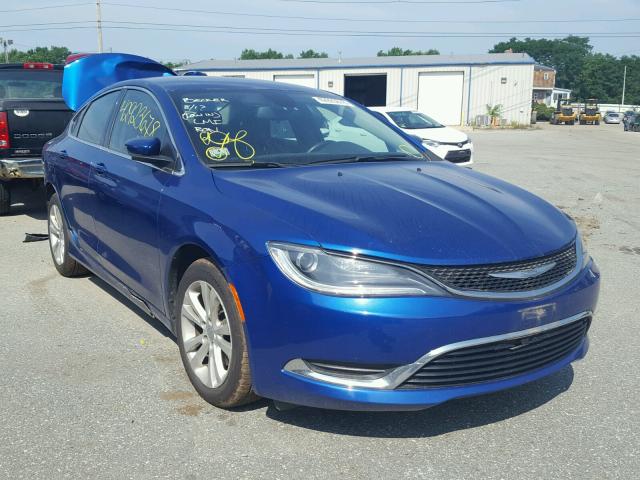 1C3CCCAB6FN596124 - 2015 CHRYSLER 200 LIMITE BLUE photo 1