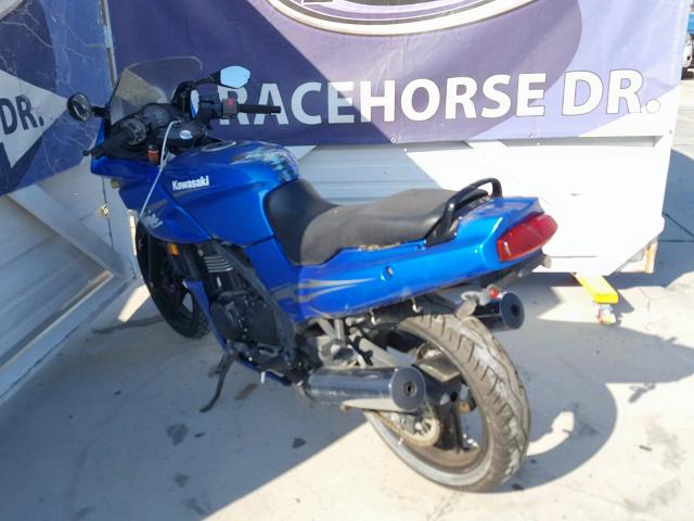 JKAEXVD1X9A114283 - 2009 KAWASAKI EX500 D BLUE photo 3