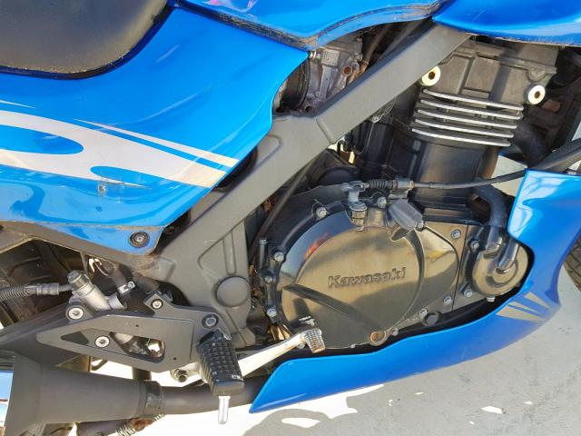 JKAEXVD1X9A114283 - 2009 KAWASAKI EX500 D BLUE photo 7