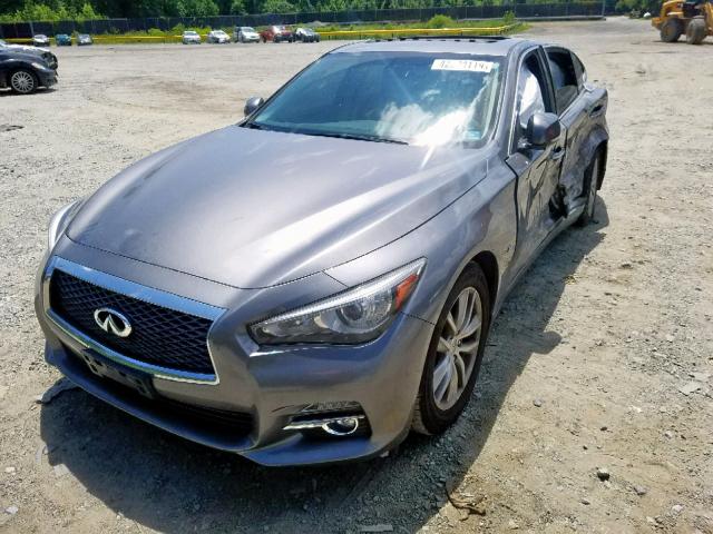 JN1BV7AR2FM391625 - 2015 INFINITI Q50 BASE GRAY photo 10