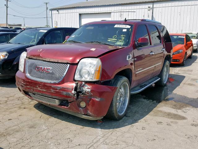 1GKFK03209R130326 - 2009 GMC YUKON DENA RED photo 2