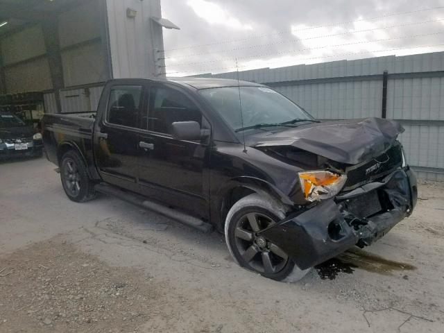 1N6BA0EK7CN306407 - 2012 NISSAN TITAN S BLACK photo 1