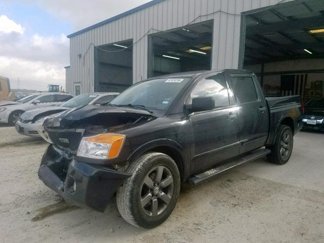 1N6BA0EK7CN306407 - 2012 NISSAN TITAN S BLACK photo 2