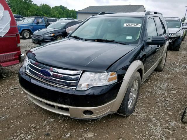 1FMDK07W18GA14283 - 2008 FORD TAURUS X E BLACK photo 2