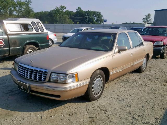 1G6KD54Y4WU792264 - 1998 CADILLAC DEVILLE GOLD photo 2