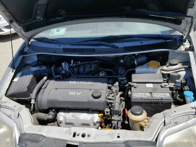 KL1TD52645B322482 - 2005 CHEVROLET AVEO BASE ვერცხლისფერი ფოტო 7