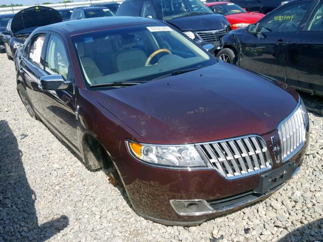 3LNDL2L38CR807375 - 2012 LINCOLN MKZ HYBRID BURGUNDY photo 1