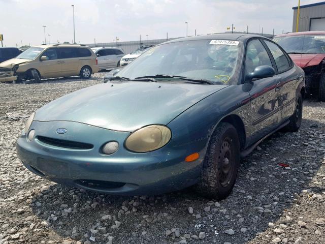 1FALP52U9TA110152 - 1996 FORD TAURUS GL TEAL photo 2