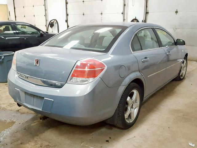 1G8ZS57NX8F110931 - 2008 SATURN AURA XE GRAY photo 4