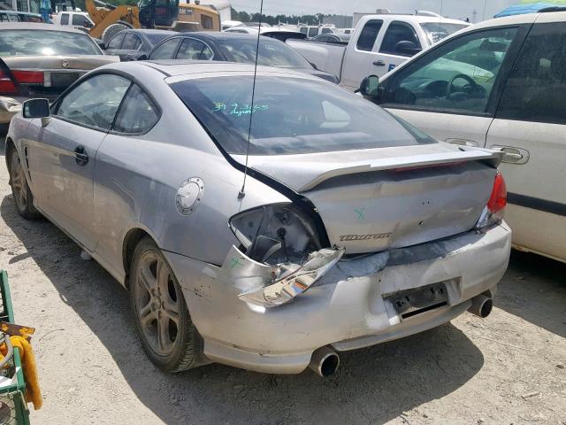 KMHHM65D06U200718 - 2006 HYUNDAI TIBURON GS SILVER photo 3