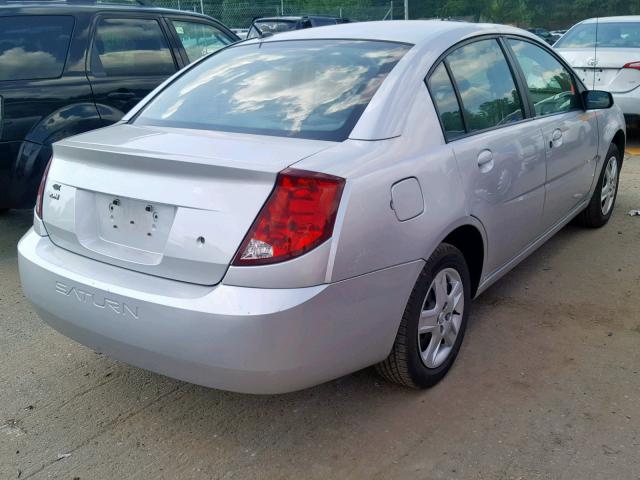 1G8AJ55F67Z130294 - 2007 SATURN ION LEVEL SILVER photo 4