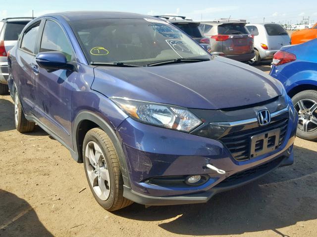 3CZRU6H54HM716479 - 2017 HONDA HR-V EX BLUE photo 1