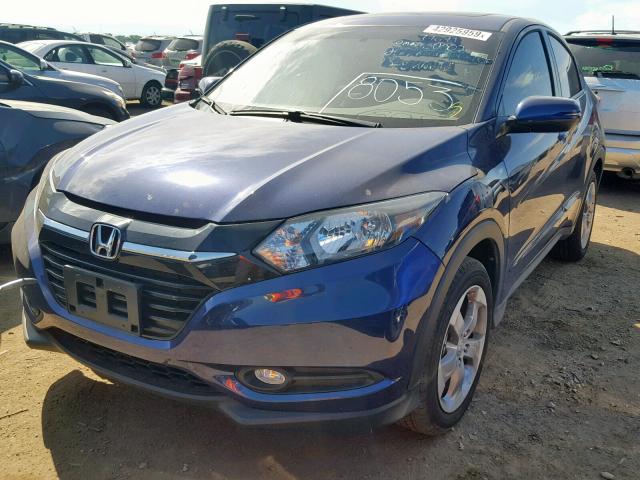 3CZRU6H54HM716479 - 2017 HONDA HR-V EX BLUE photo 2