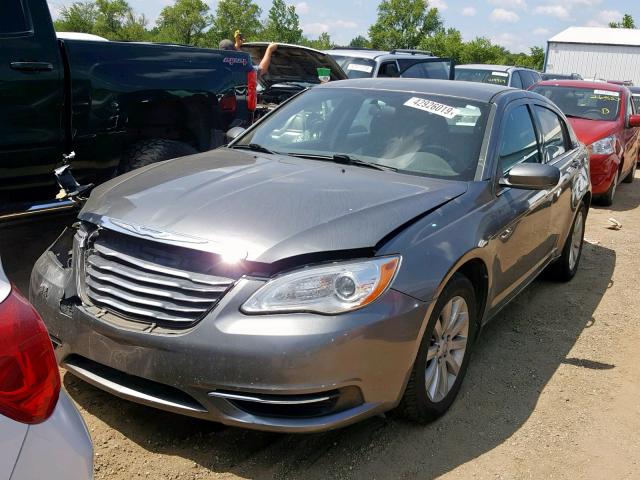 1C3CCBBB3CN130087 - 2012 CHRYSLER 200 TOURIN GRAY photo 2