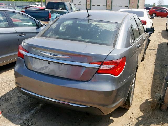 1C3CCBBB3CN130087 - 2012 CHRYSLER 200 TOURIN GRAY photo 4