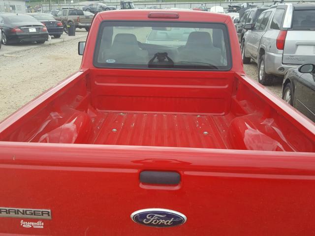 1FTYR10D39PA05604 - 2009 FORD RANGER RED photo 6