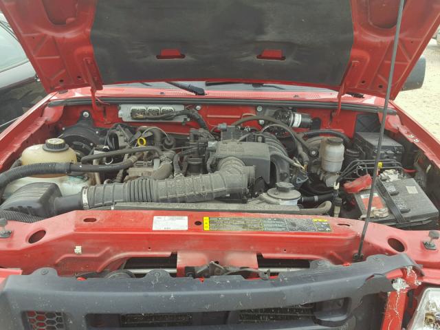 1FTYR10D39PA05604 - 2009 FORD RANGER RED photo 7