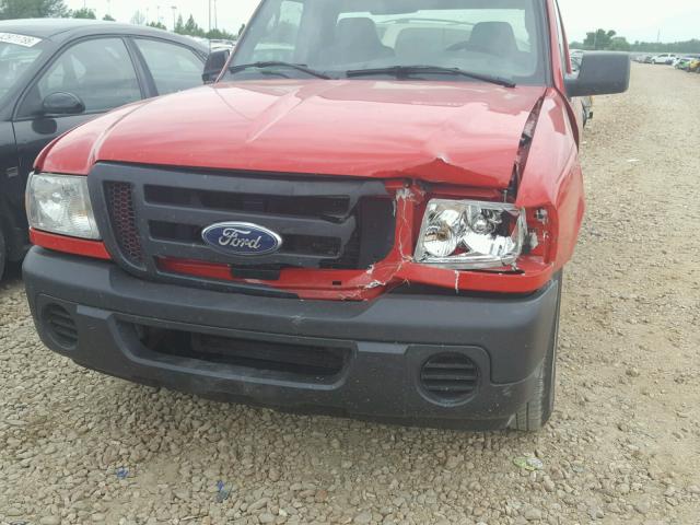 1FTYR10D39PA05604 - 2009 FORD RANGER RED photo 9