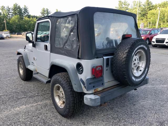 1J4FA49S63P309769 - 2003 JEEP WRANGLER / SILVER photo 3