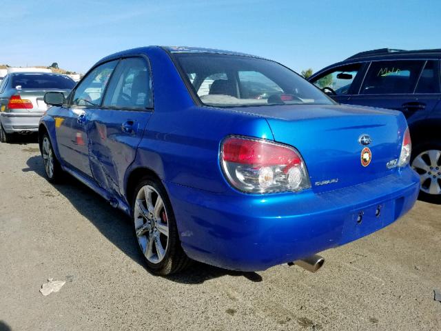 JF1GD79676G503114 - 2006 SUBARU IMPREZA WR BLUE photo 3