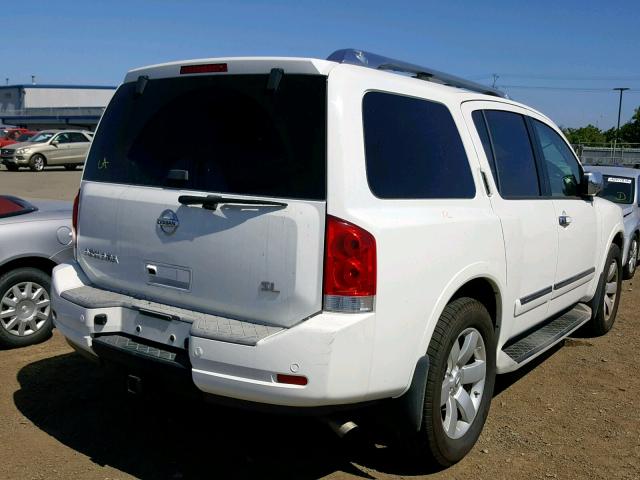 5N1AA0ND7BN602862 - 2011 NISSAN ARMADA SV WHITE photo 4