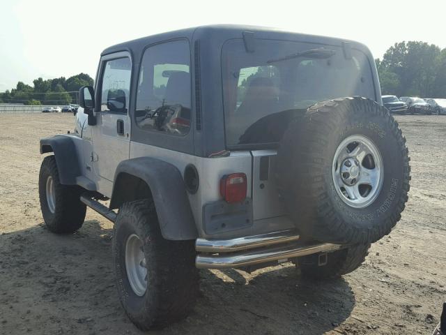 1J4FA39S42P742824 - 2002 JEEP WRANGLER / GRAY photo 3