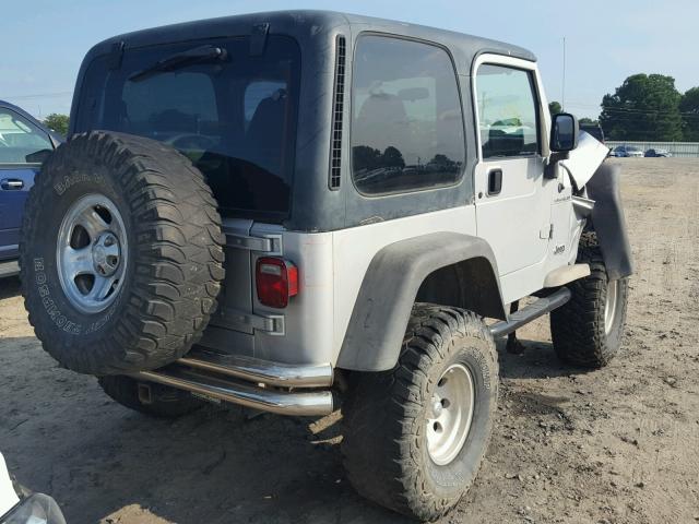 1J4FA39S42P742824 - 2002 JEEP WRANGLER / GRAY photo 4