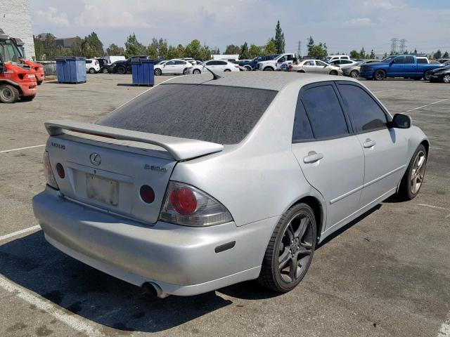 JTHBD182810009781 - 2001 LEXUS IS 300 SILVER photo 4