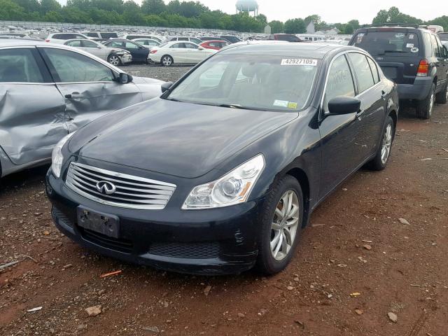 JNKCV61F59M359823 - 2009 INFINITI G37 BLACK photo 2