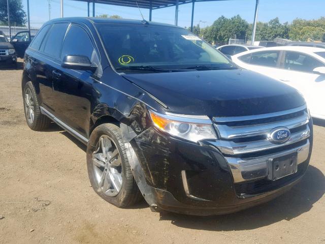 2FMDK3JCXDBB77967 - 2013 FORD EDGE SEL BLACK photo 1