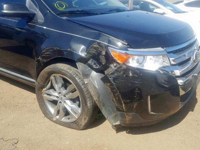 2FMDK3JCXDBB77967 - 2013 FORD EDGE SEL BLACK photo 9