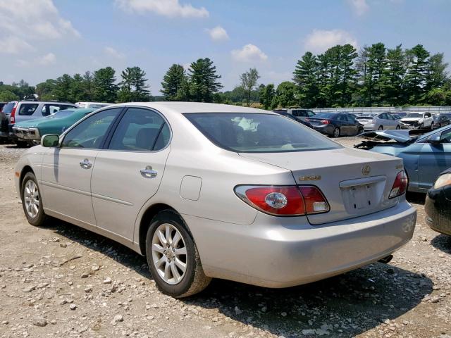 JTHBF30GX20017296 - 2002 LEXUS ES 300 TAN photo 3