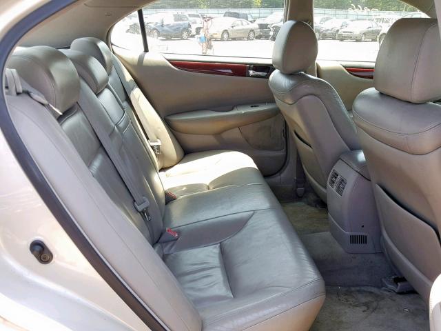 JTHBF30GX20017296 - 2002 LEXUS ES 300 TAN photo 6