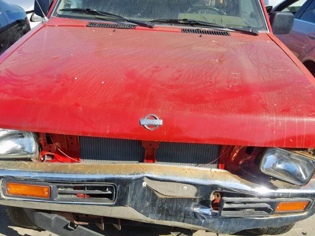 1N6ND11S9KC405028 - 1989 NISSAN D21 SHORT RED photo 7