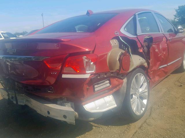 1G1155S39EU124402 - 2014 CHEVROLET IMPALA LTZ RED photo 9