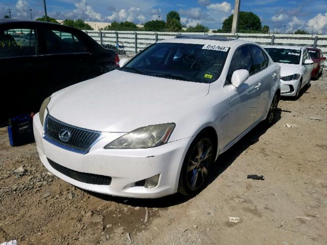 JTHBK262X95106364 - 2009 LEXUS IS 250 WHITE photo 2