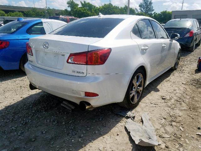 JTHBK262X95106364 - 2009 LEXUS IS 250 WHITE photo 4