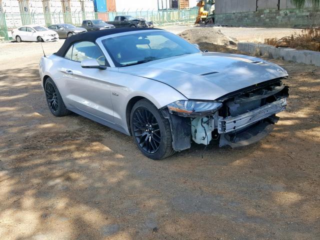 1FATP8FF4J5181455 - 2018 FORD MUSTANG GT SILVER photo 1