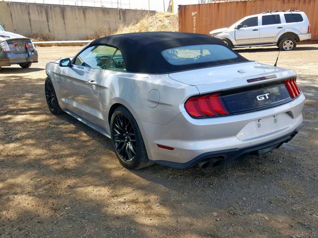 1FATP8FF4J5181455 - 2018 FORD MUSTANG GT SILVER photo 3