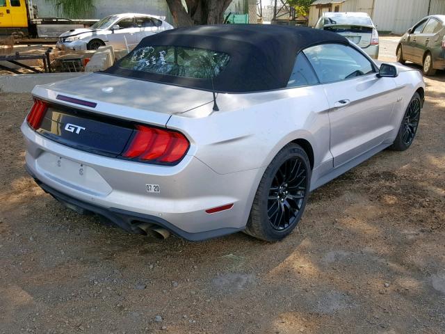 1FATP8FF4J5181455 - 2018 FORD MUSTANG GT SILVER photo 4