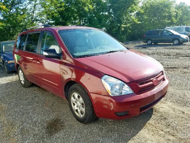 KNDMG4C31A6345241 - 2010 KIA SEDONA LX RED photo 1