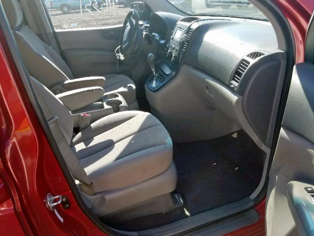 KNDMG4C31A6345241 - 2010 KIA SEDONA LX RED photo 5