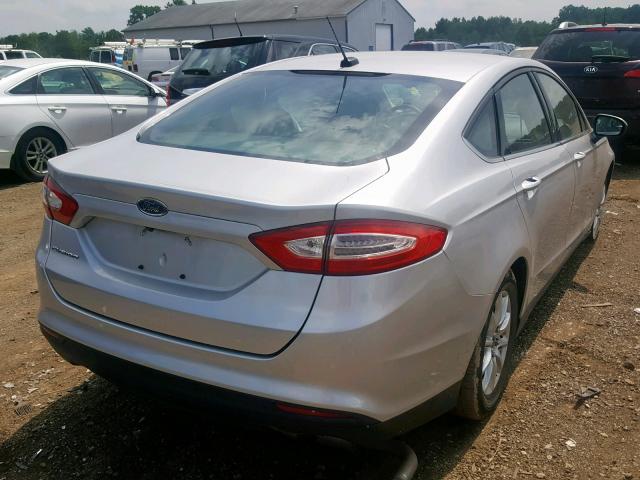 3FA6P0G75GR324571 - 2016 FORD FUSION S SILVER photo 4