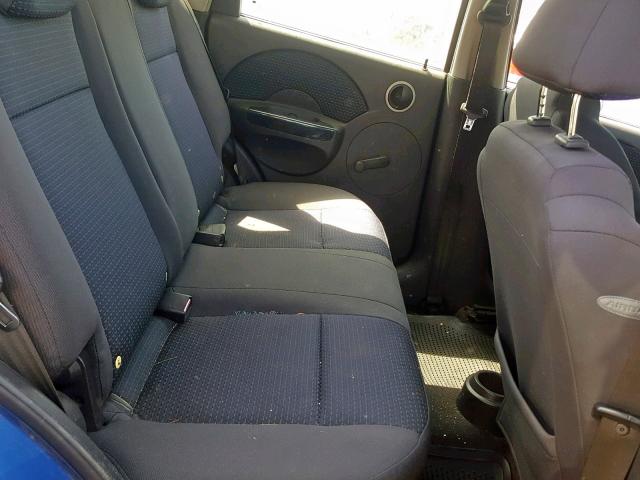 KL1TD66627B685947 - 2007 CHEVROLET AVEO BASE Mavi foto 6