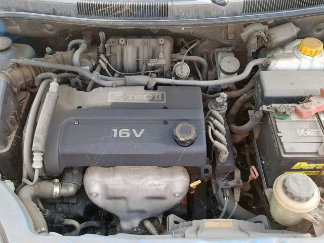 KL1TD66627B685947 - 2007 CHEVROLET AVEO BASE Mavi foto 7