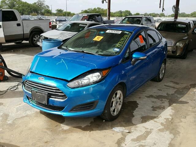 3FADP4BJ4EM145238 - 2014 FORD FIESTA SE BLUE photo 2