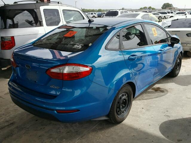 3FADP4BJ4EM145238 - 2014 FORD FIESTA SE BLUE photo 4