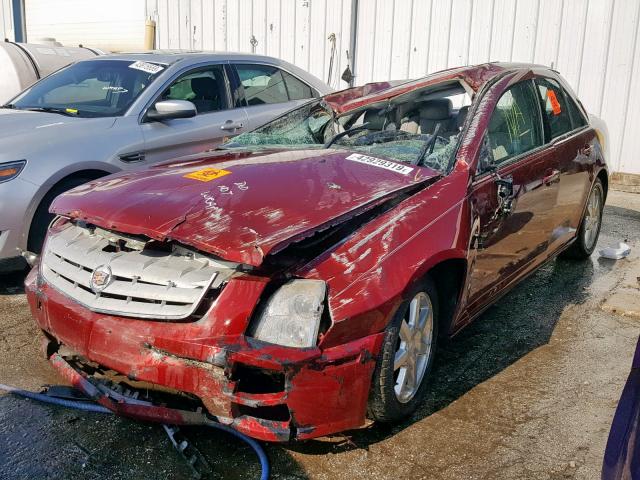 1G6DC67A760131674 - 2006 CADILLAC STS RED photo 2