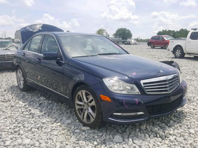 WDDGF4HB4DA793240 - 2013 MERCEDES-BENZ C 250 BLUE photo 1