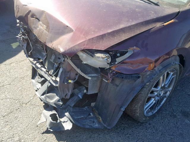 JTKDE167750030710 - 2005 TOYOTA SCION TC PURPLE photo 9